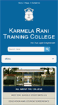 Mobile Screenshot of karmelaranitrainingcollege.com