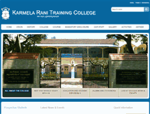 Tablet Screenshot of karmelaranitrainingcollege.com